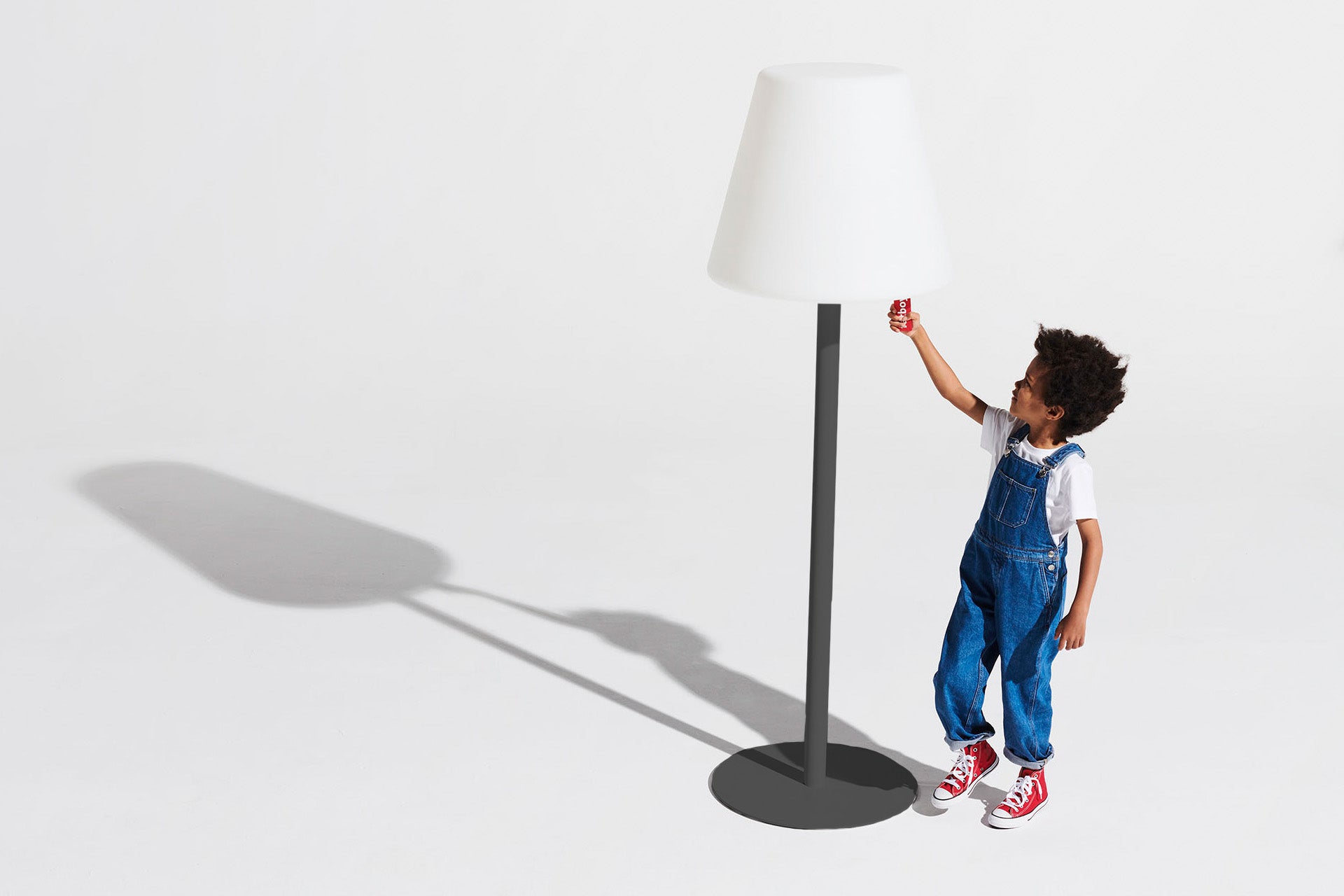 FATBOY Edison The Giant - Grauer Ständer, Lampe in Anthracite