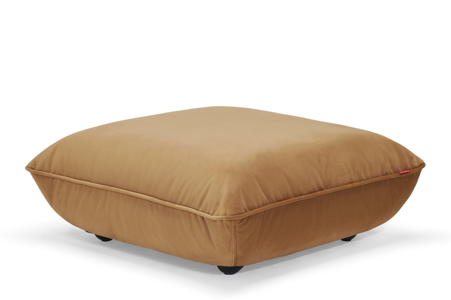 FATBOY Sumo Hocker Velvet - brauner Hocker - gemütlicher Samtbezug