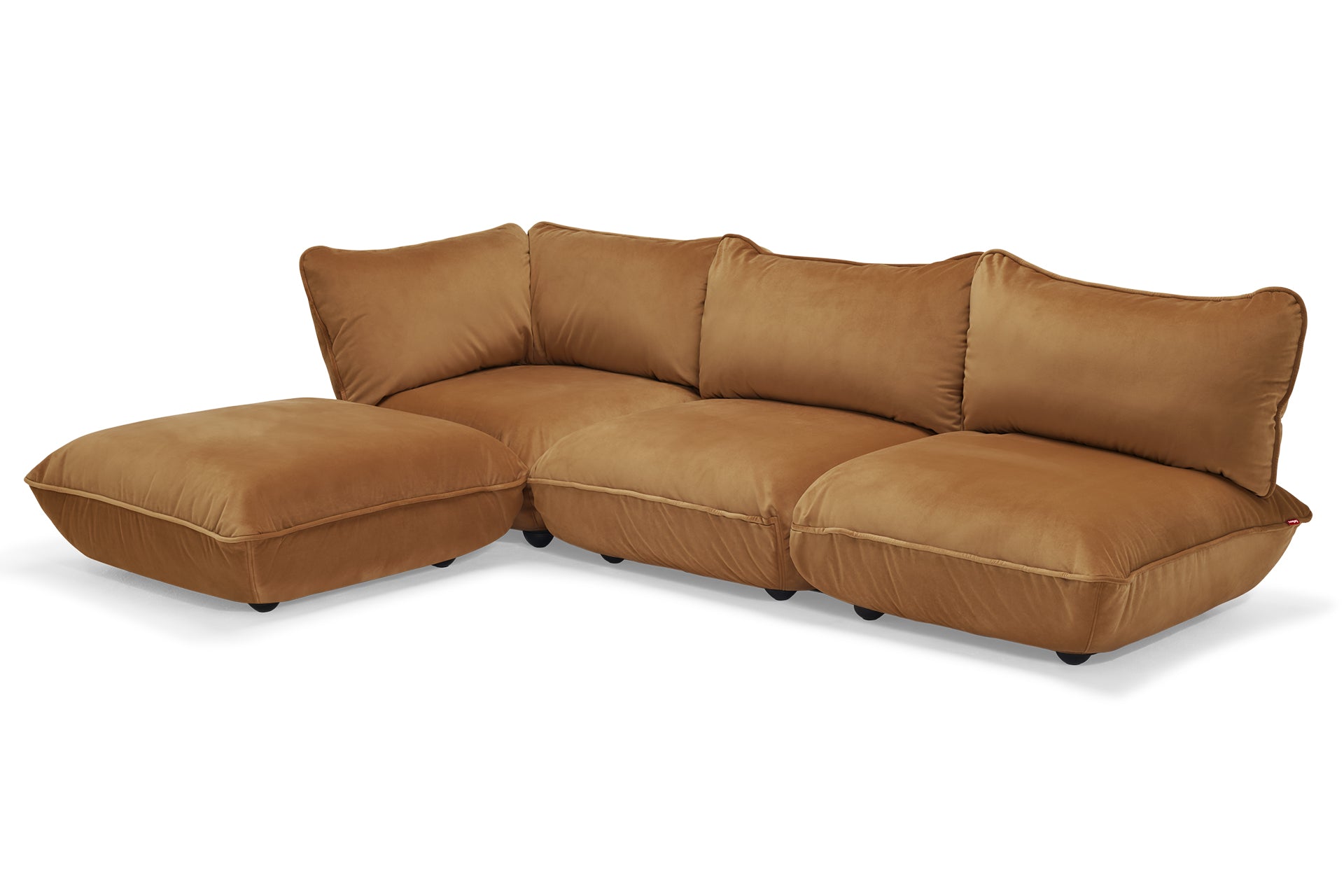 FATBOY Sumo Sofa - braunes Ecksofa Ansicht von vorne - Modulsofa