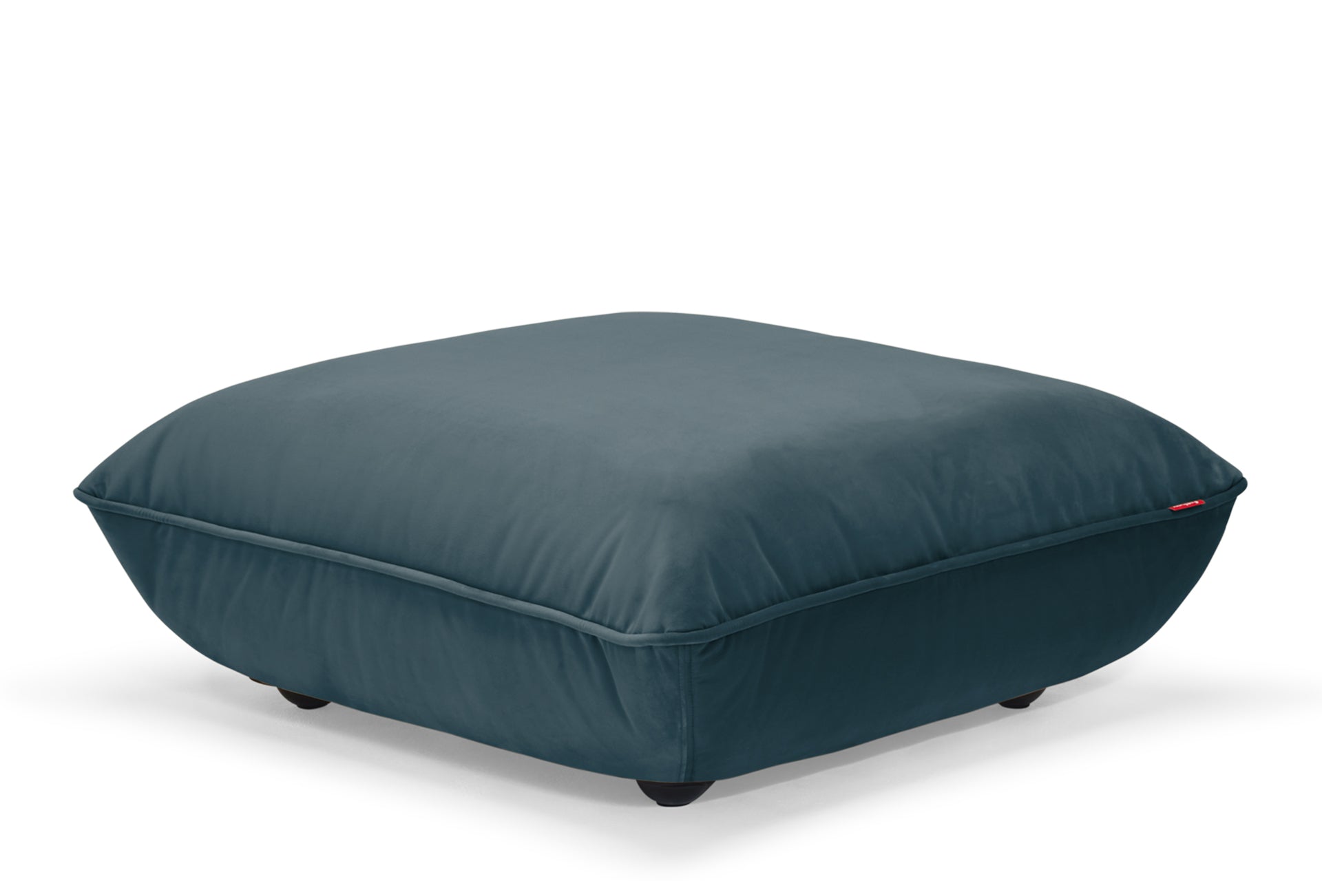 FATBOY Sumo Hocker Velvet - blauer Hocker - gemütlicher Samtbezug