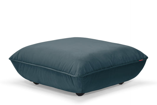 FATBOY Sumo Hocker Velvet - blauer Hocker - gemütlicher Samtbezug