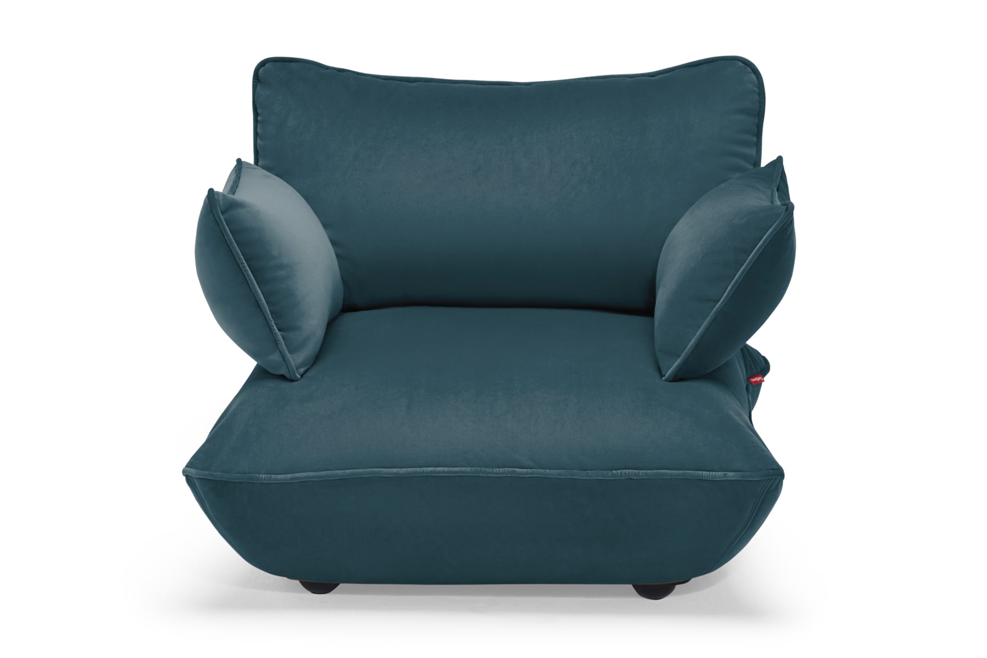 FATBOY Sumo Love Seat Velvet - blauer Samt Sessel mit Armlehnen