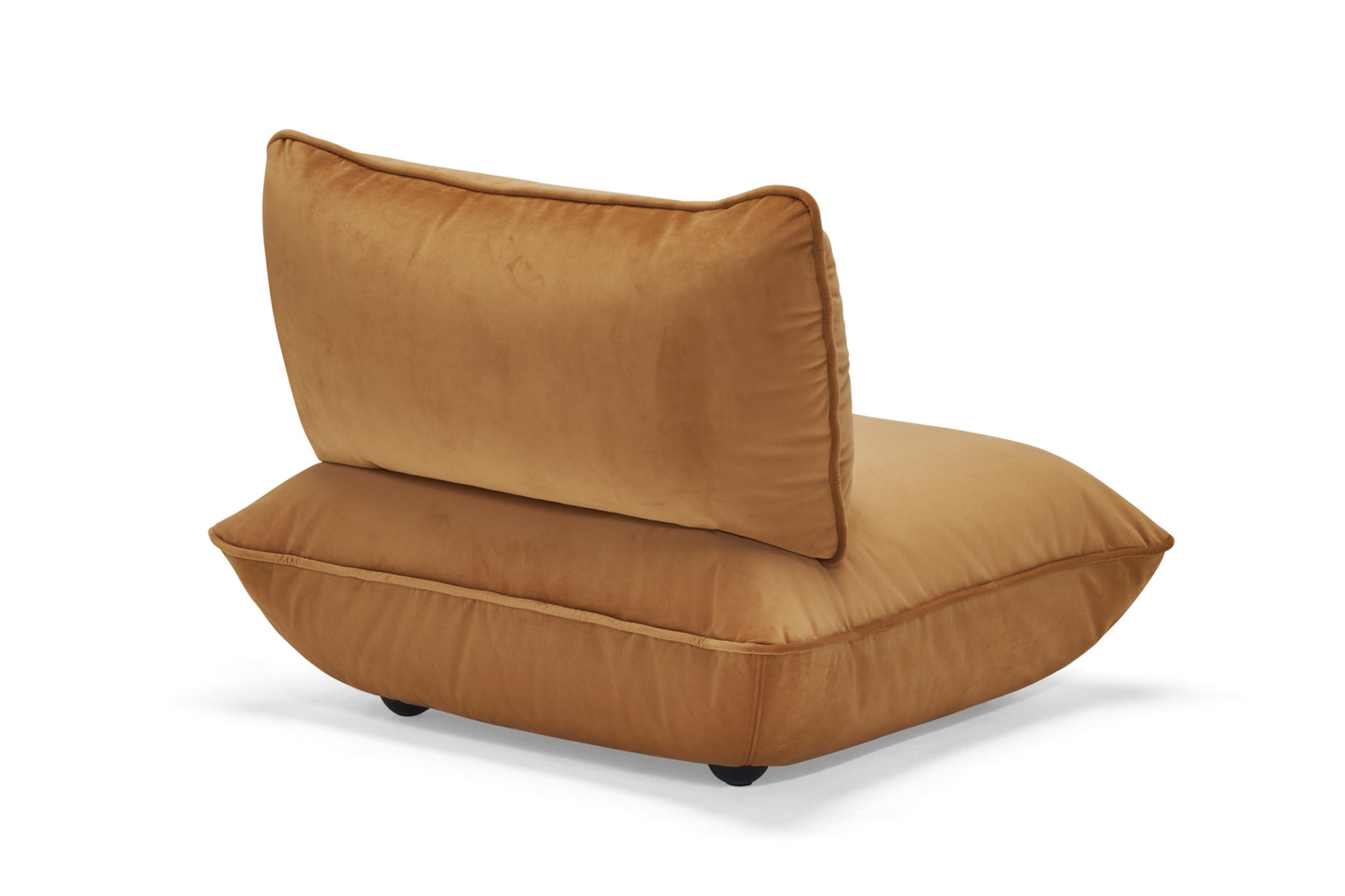 FATBOY Sumo Seat Velvet - brauner Sessel mit Samt Bezug von hinten