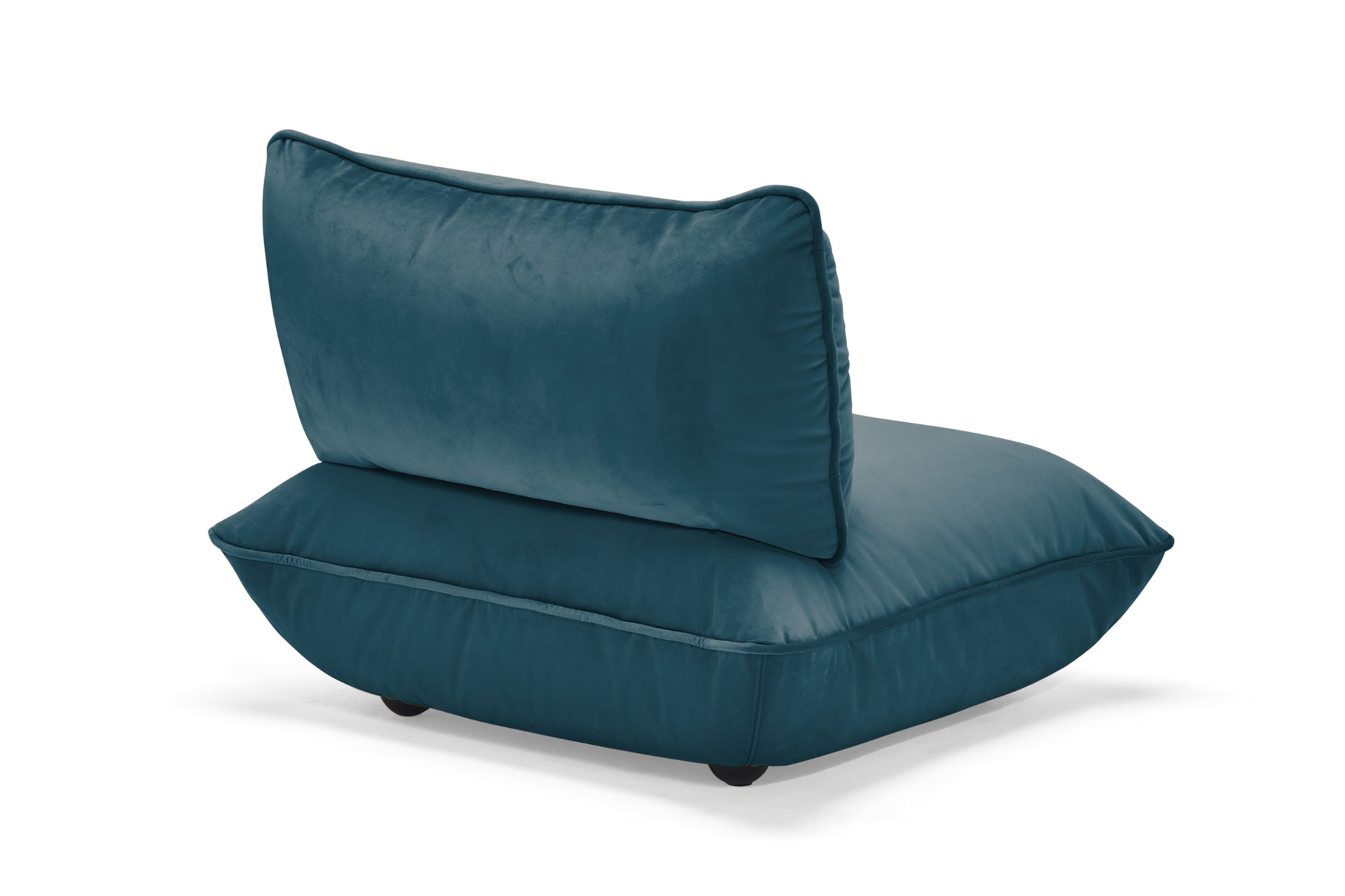 FATBOY Sumo Seat Velvet - blauer Sofa Sitz von hinten