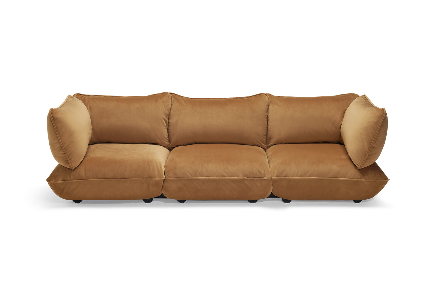 FATBOY Sumo Sofa Grand Velvet - braune Couch aus Modulen mit Samt Bezug
