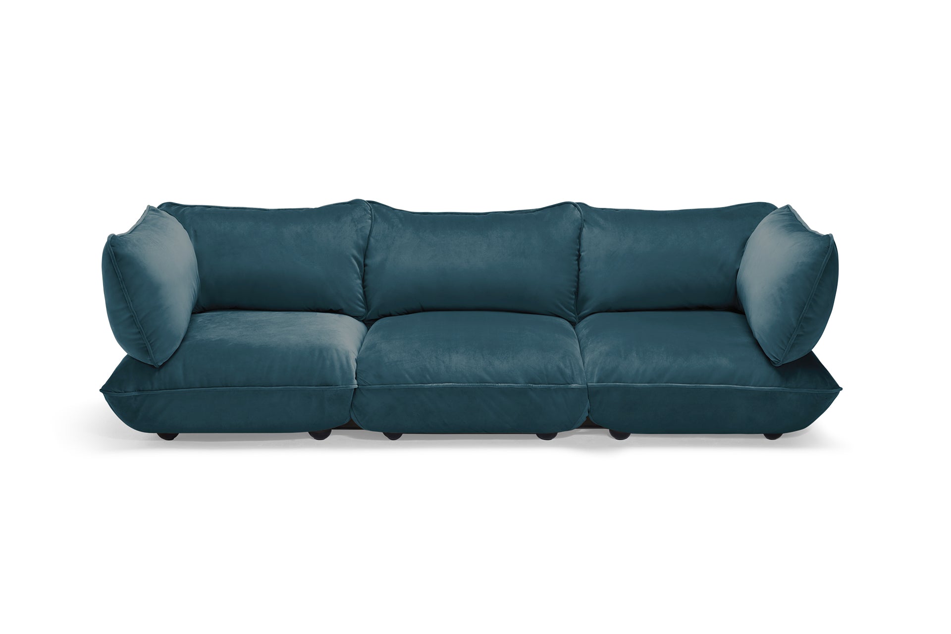 FATBOY Sumo Sofa Grand Velvet - Modulsofa von vorne mit Samt Bezug