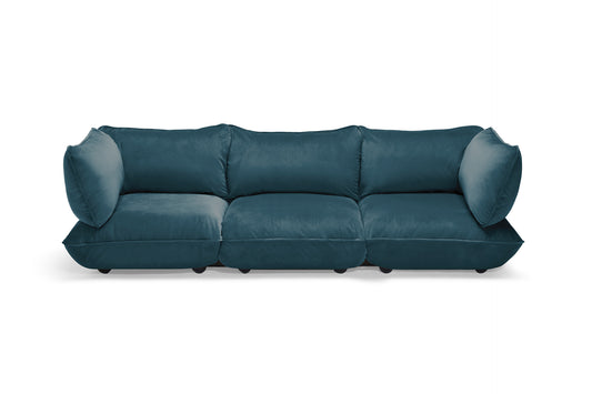 FATBOY Sumo Sofa Grand Velvet - Modulsofa von vorne mit Samt Bezug