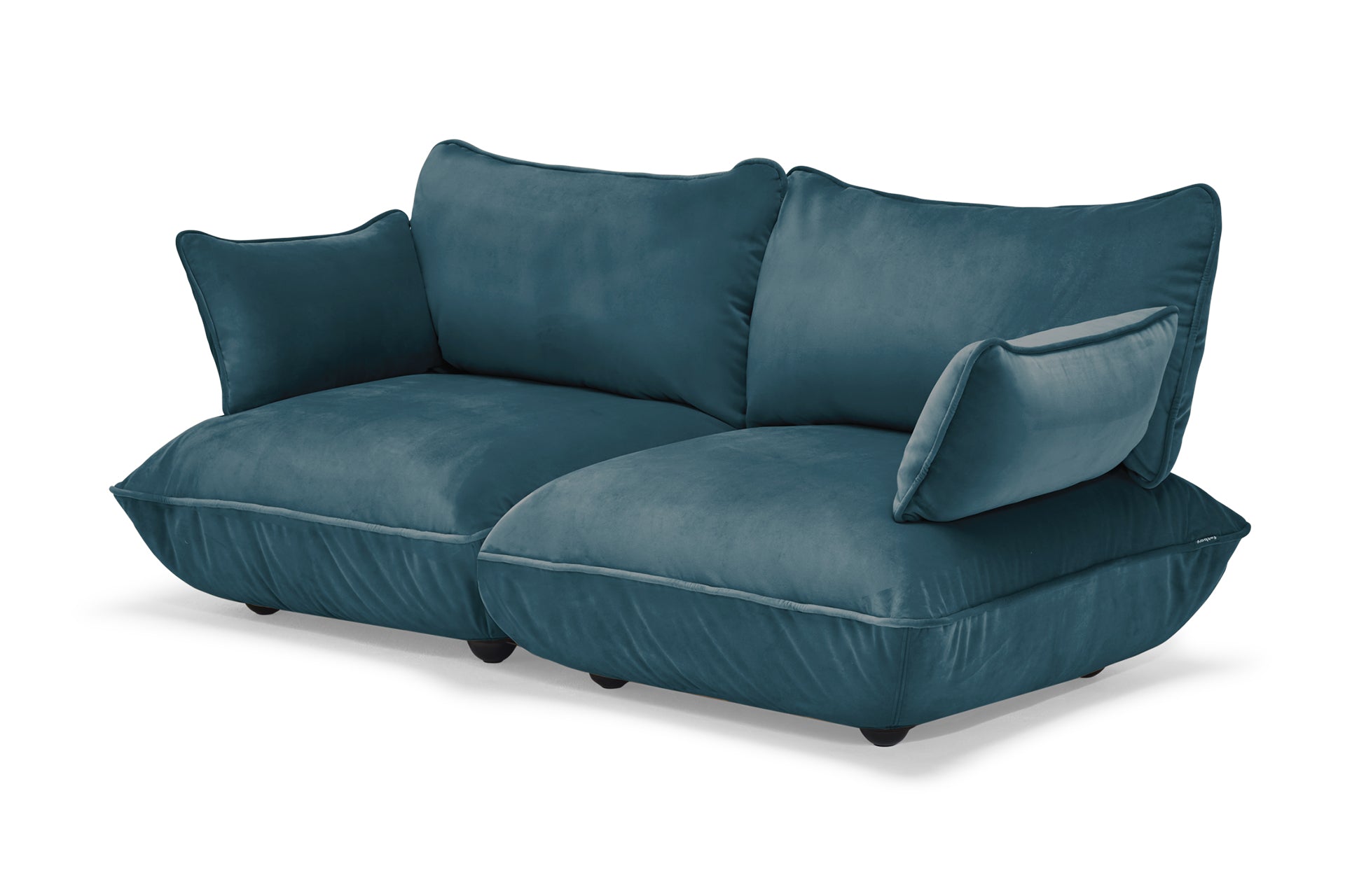 FATBOY Sumo Sofa Medium Velvet - blaues Sofa mit Samtbezug