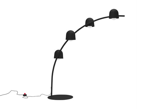FATBOY Big Lebow - Bogenlampe für drinnen in schwarz