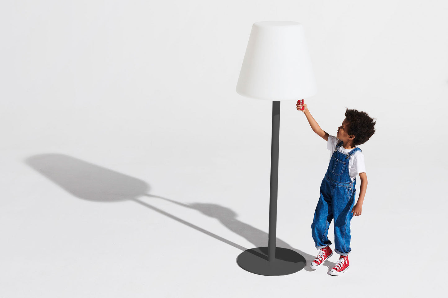 FATBOY Edison The Giant - Grauer Ständer, Lampe in Anthracite