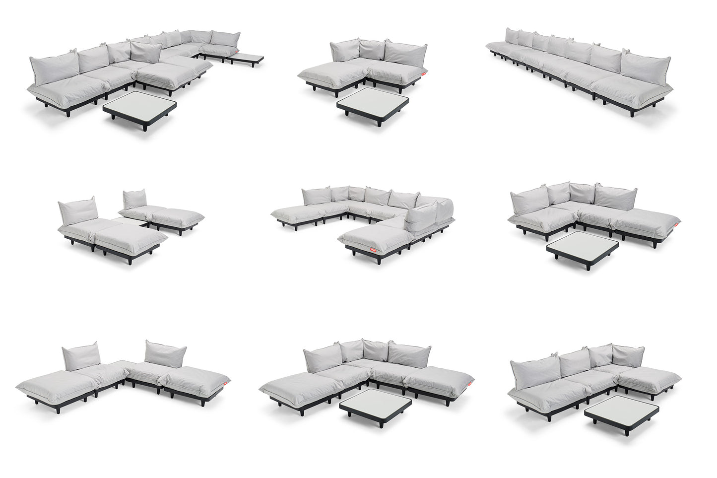 Fatboy Paletti - Variationen von modularen Garten Lounge Möbeln 