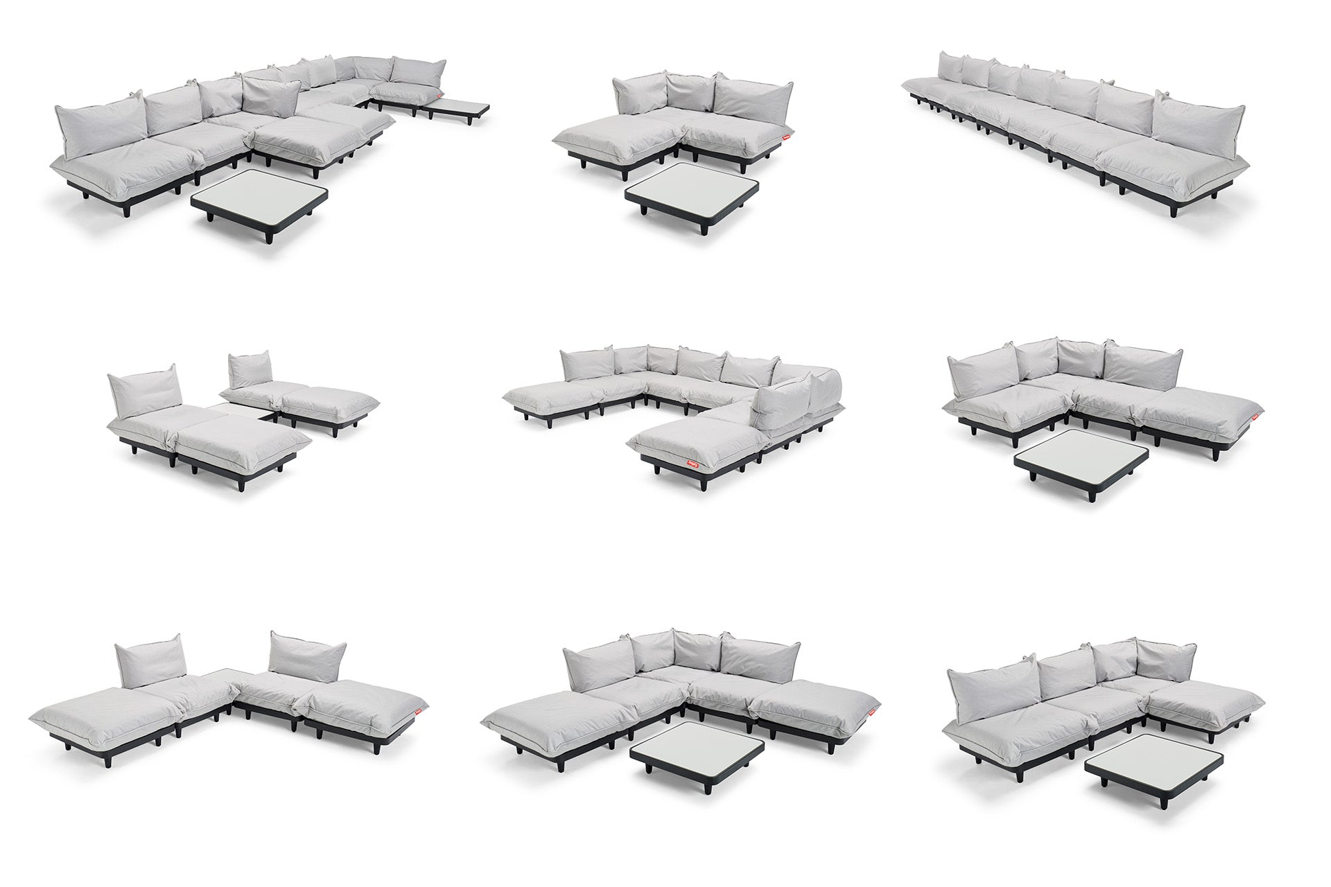 Fatboy Paletti - Variationen von modularen Garten Lounge Möbeln 