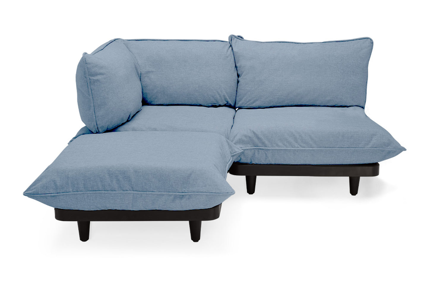 FATBOY Paletti Set Medium - blaue Outdoor Couch mit wetterfestem Stoff